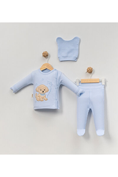 Babycan Men's Plush Doggy 3-Piece Hospital Release Zibin Set