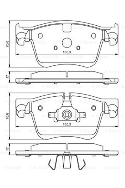 Bosch Set Placute Frana,Frana Disc 0986494696 Citron C4 Grand Picasso Ii/C4 P...