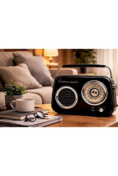 hediyeconcepti Retro Bluetooth Hoparlör Nostaljik Radyo Tasarımlı Taşınabilir...