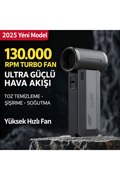 Noriyen 130000 RPM Süper Güçlü Turbo Fan Kablosuz Hava Üfleyici Toz Temizleme...