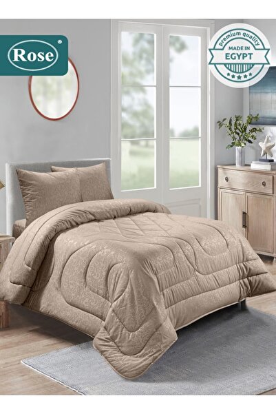 Rose Flory Microfiber Comforter Set 4 Pieces, Fits 120x200 cm Single Size Bed...