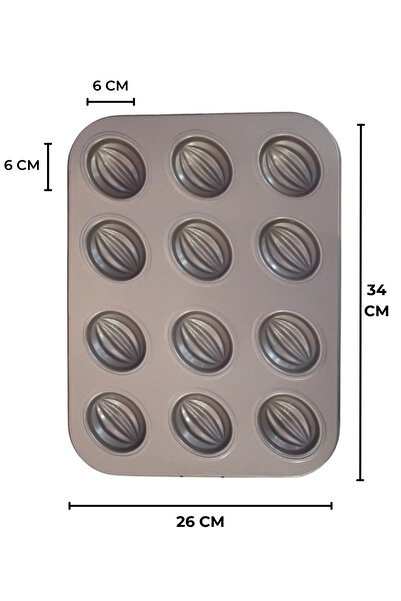 Saatistan Pratik ve şık ceviz kurabiye tepsisi, sağlıklı pişirme için ideal