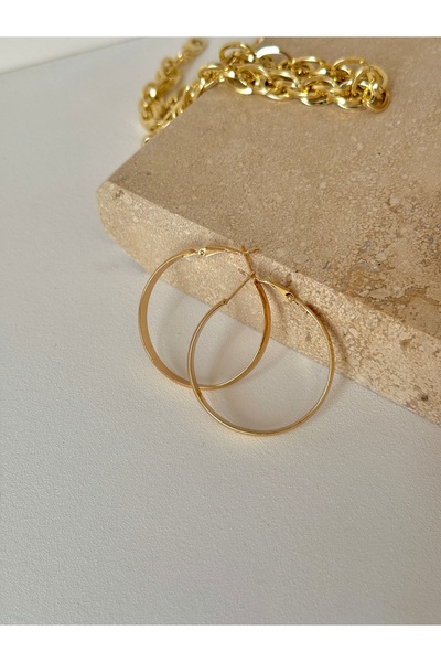 YOUES JEWELRY Steel Hoop Earrings