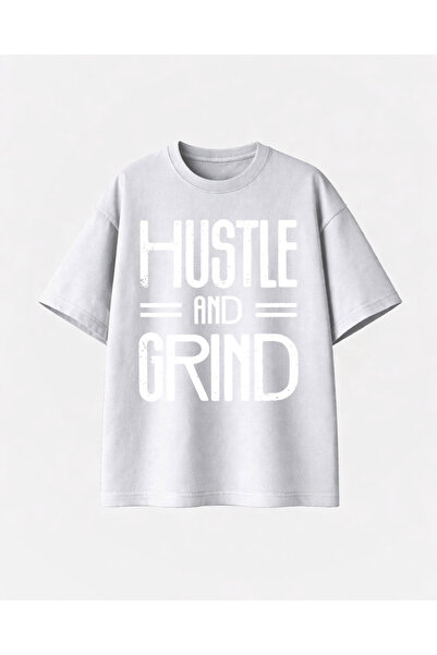 COMVİCHO هاسل آند جرايند مطبوع تي شيرت أبيض