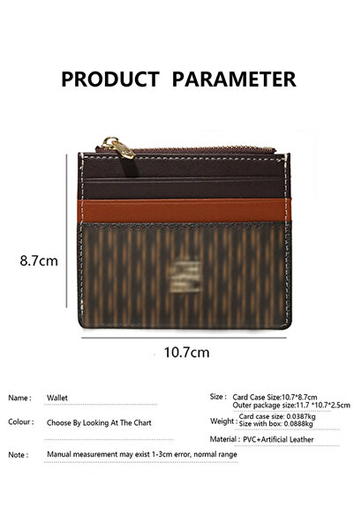 Generic Brown Fashionable Women's Wallet, Exquisite And Compact, Convenient T...
