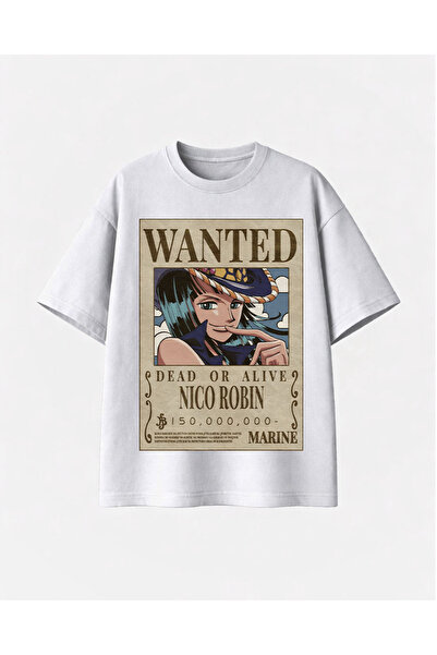 COMVİCHO مطلوب قميص نيكوروبين مطبوع الأبيض