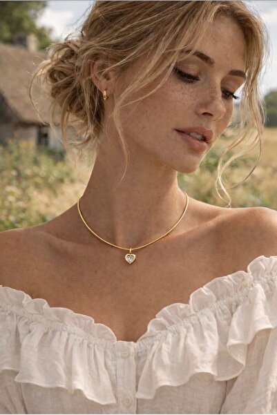 Mope Accessories Kalp Figürlü Zarif Kolye