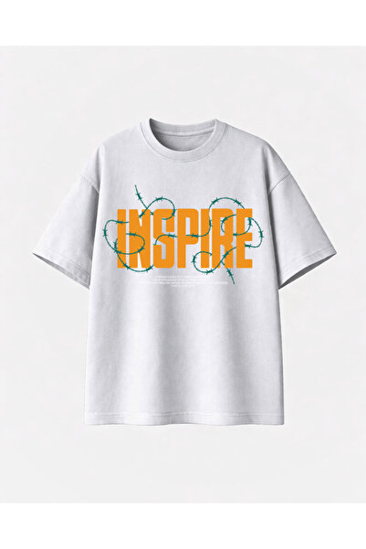 COMVİCHO Ins Pıre Printed White Tshirt