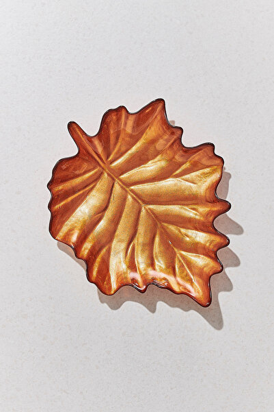Paşabahçe Yaprak Tabak Sarı 31 cm