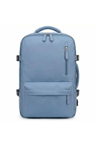 GENERAL A travel backpack with ample storage space and multiple uses