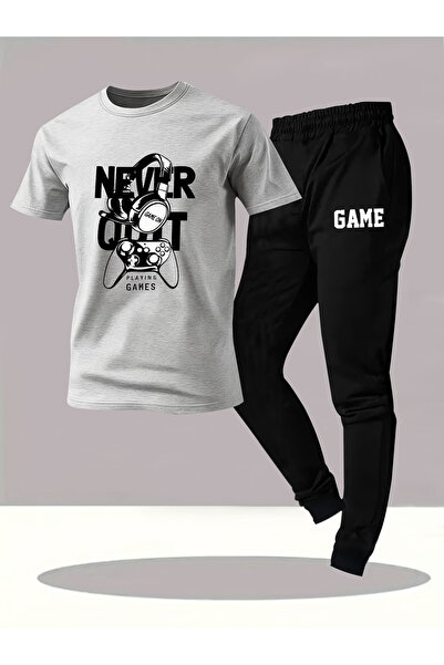 Flow touch Never Printed Oversized Lower Upper Tracksuit Set