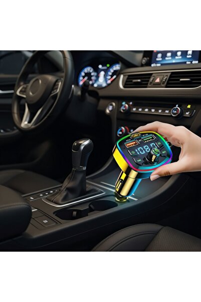 Choice جهاز تحكم متكامل للسيارة، جهاز إرسال FM بتقنية بلوتوث 5.0 مع شحن سريع ...