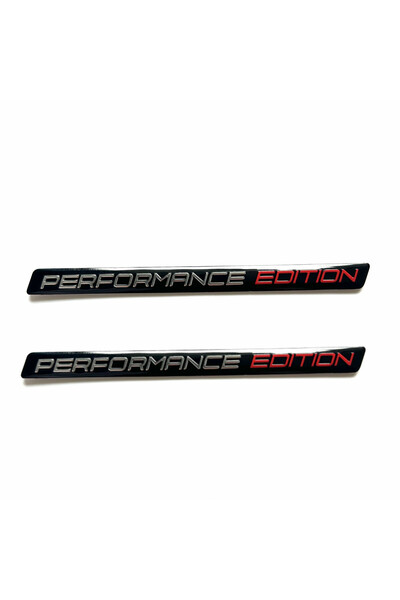 Choice1 black 2pc 3D Aluminum Auto Motorcycle Sticker Logo Performance Editio...