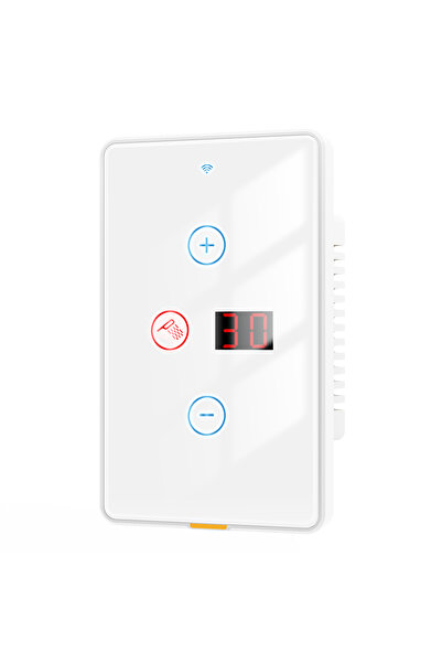 Choice1 سخان مياه أبيض 20 أمبير 4000 واط، مفتاح ذكي يعمل بتقنية الواي فاي، مؤ...