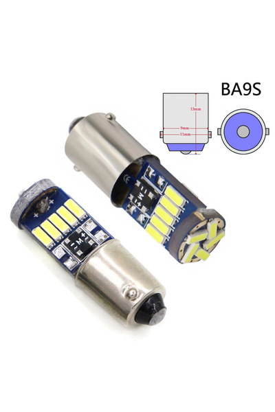 Choice مصباح LED أبيض BA9S عدد 2 قطعة لسيتروين C4 جراند بيكاسو H6w أبيض Ba9s ...