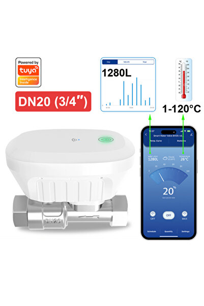 Choice WIFI Version DN20 Tuya Smart WiFi Water Valve Water Meter Water Flow R...
