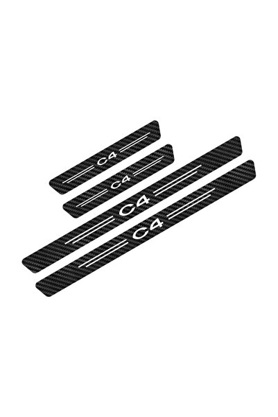 Choice13 ملصقات عتبات السيارات (4 قطع) لسيارات C4 و C1 و C2 و C3 و C4 و C4L و...