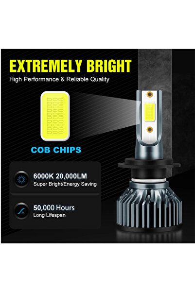 Choice8 H7 2PCS 2pcs H7 H4 H11 Led Headlight H1 H8 H9 H11 9005 HB3 9006 HB4 9...