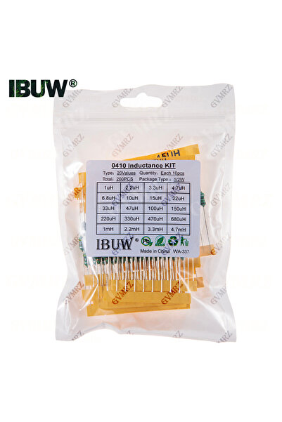choice2 مجموعة محاثات حلقية ملونة 0410، 20 قيمة × 10 قطع، 0307 1/4 واط، 0410 ...