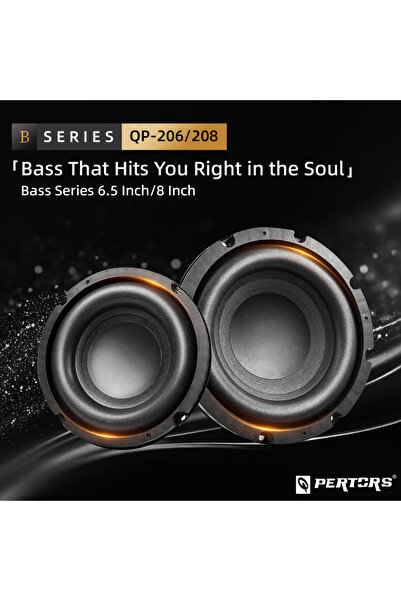 Choice1 مكبر صوت Q-PERTORS 6.5/8 بوصة بقوة 200/220 واط للسيارة، مناسب لترقية ...