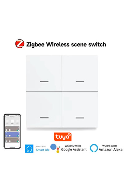 Choice 4 Gang Tuya Smart ZigBee Scene Switch Wireless Scene Switch 4 Gang 12 ...