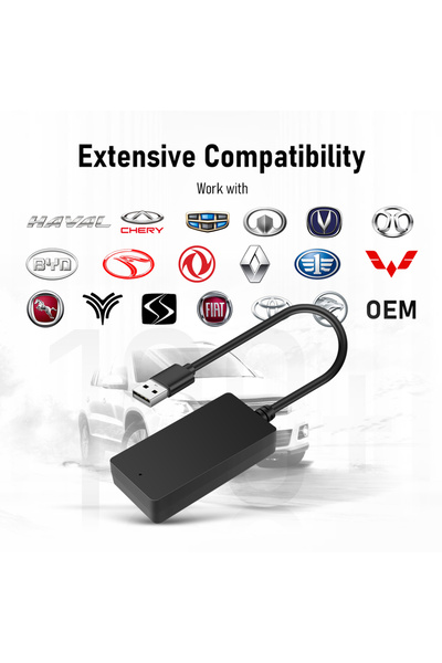 Choice محول كاربيتلينك إيزي لينك RM-KPL055 للاتصال اللاسلكي بنظامي كاربلاي وأ...