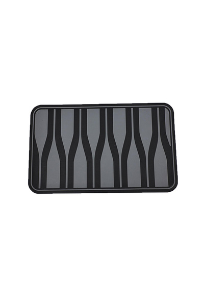 choice2 grey Silica Gel Car Floor Pad Heel Foot Mat Pedal Patch Black pvc Wat...