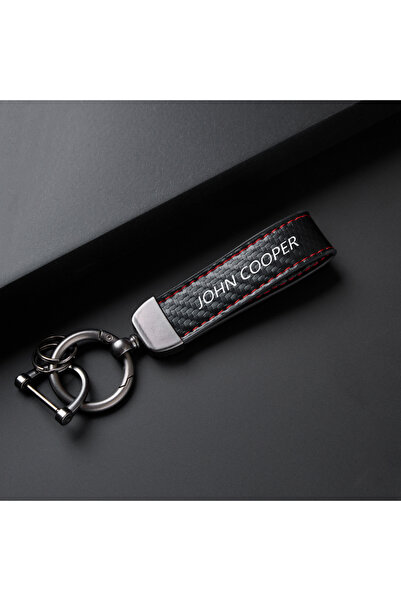 Choice1 JOHN-COOPER Car Keychain Leather Keyring Logo For Mini John Cooper R5...
