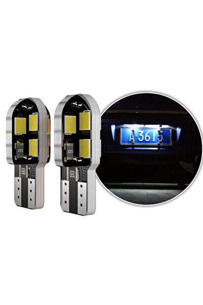 choice2 مصباح لوحة ترخيص LED أبيض من قطعتين لسيارة فيات برافو 2 موديلات 2007-...