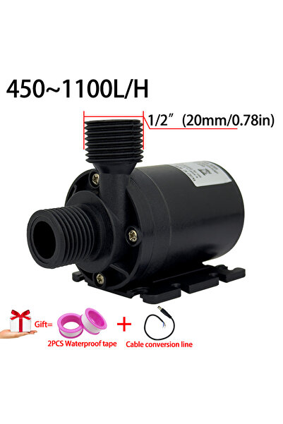 Choice5 مضخة مياه بمحرك بدون فرش JT-800، تعمل بجهد 6-24 فولت تيار مستمر، معدل...