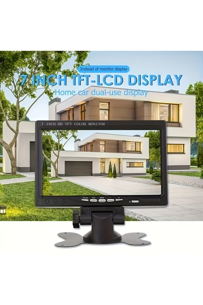 Choice 17.78cm Car Dashboard Monitor with TFT LCD Display, Two Video Input (C...