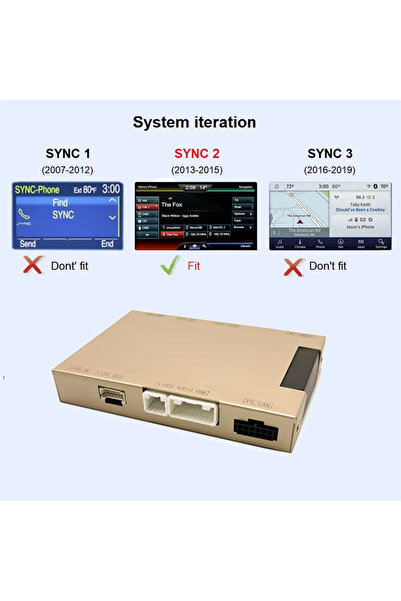 Choice نظام Sync 2 لسيارات فورد إكسبلورر، فوكس، فييستا، سي-ماكس، إيدج، إف-150...