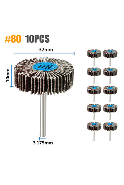 Choice 10pcs XCAN 5/10pcs Sanding Flap Wheel Disc 80 Grit Abrasive Grinding W...