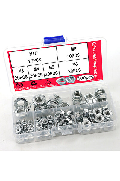 Choice 100pcs 100pcs "Hex Flange Nut, galvanized flange nut, flange lk nut, t...