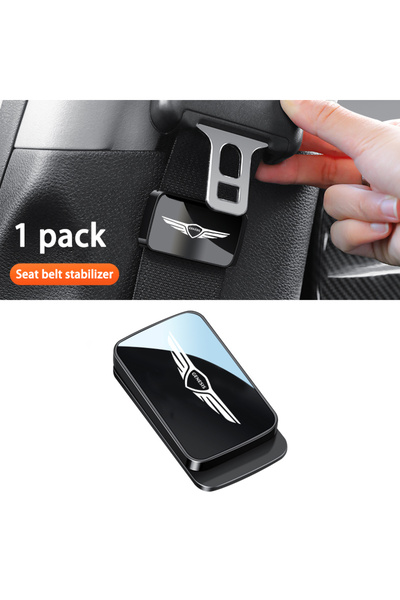 Choice قطعة واحدة - مثبت حزام حزام المغناطيسي الأسود لسيارات جينيسيس G80 GV70...