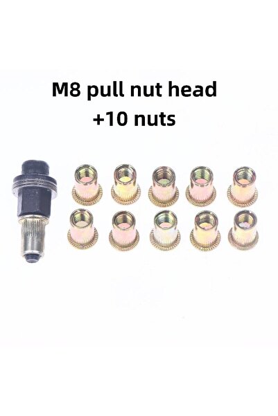 Choice3 مجموعة أدوات يدوية بسيطة لتركيب صواميل برشام M8 مكونة من 11 قطعة، متو...