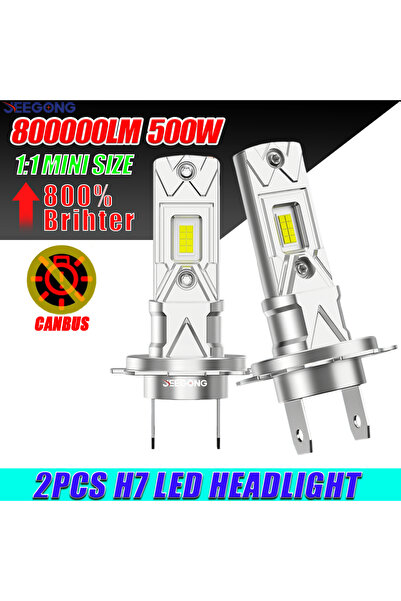 Choice H7 2PCS Plug And Play 6000K Cool Whtie 2PCS H7 LED Headlight CANBUS Er...