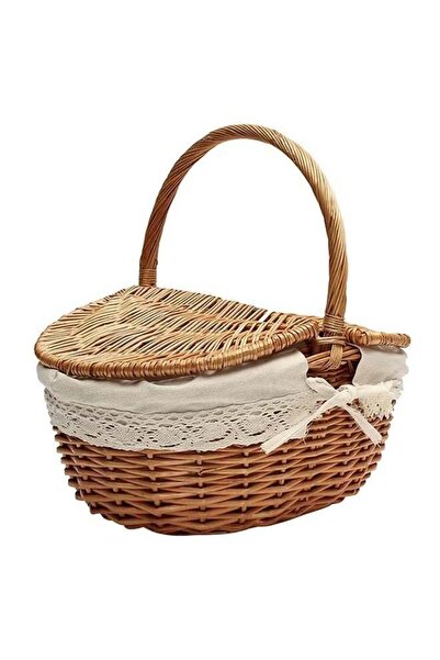 Arabest Outdoor Picnic Camping Storage Basket,Handwoven Rattan Shopping Holde...