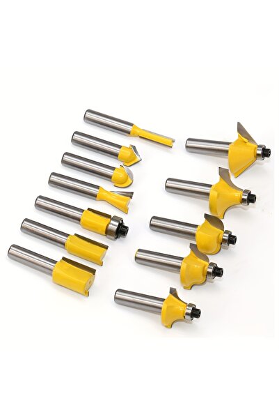 Choice 12pcs no box 12pcs 8mm Router Bit Set Trimming Straight Milling Cutter...