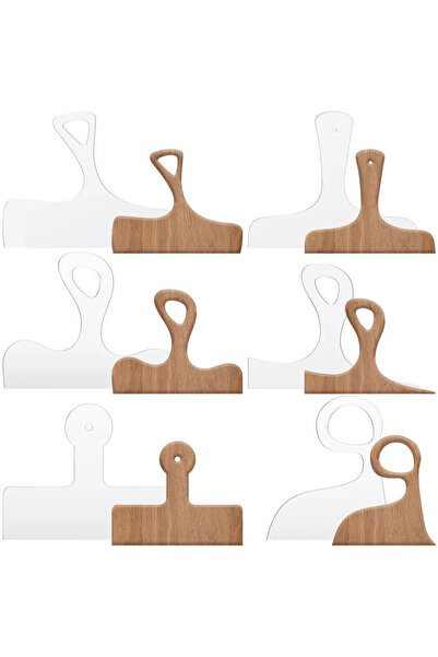 Choice 6Pcs 6Pcs Cutting Board Handle Template Set Acrylic Charcuterie Board ...