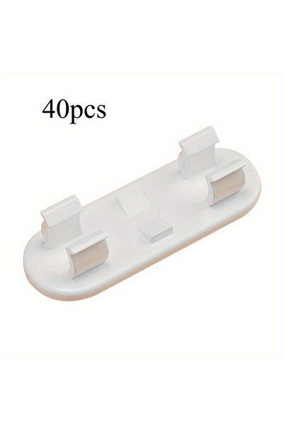 Choice 40pcs 40pcs Plastic Cable Holder Clips, Self-Adhesive Wire Organizer, ...