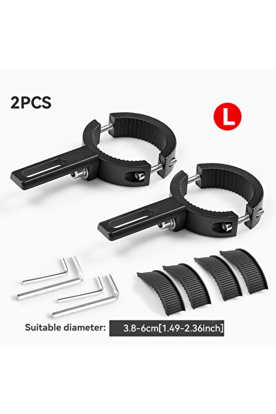 Choice قطعتان من حامل مصباح LED أمامي كبير للدراجات النارية، قابل للتعديل، مص...