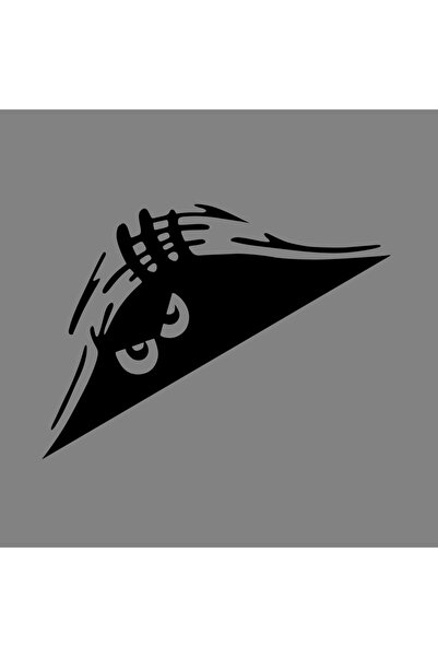 Choice1 Black Creative Mter Peeking Car Body Stickers Graphic Waterproof Refl...