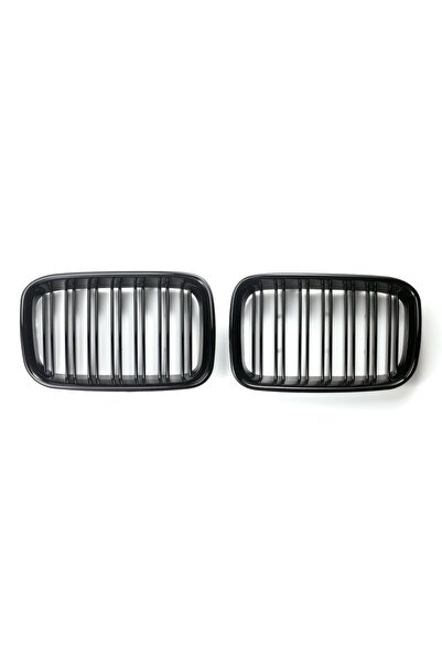 Choice شبكة أمامية سوداء مزدوج الخطوط من مادة ABS بديلة لغطاء محرك سيارة BMW ...