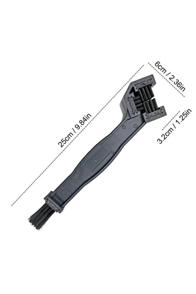 Choice Black Multifunctional Chain Cleaning Brush Motorcycle Bike Cleaning Br...