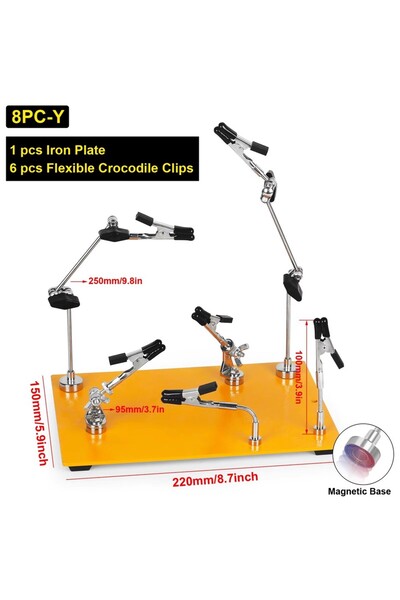 Choice 8 قطع - نيوكالوكس، حامل مغناطيسي للوحات الدوائر المطبوعة، يساعد على ال...