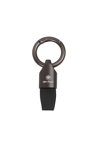 Choice1 Black Metal/Leather Car Logo Key Chain Keyring Auto Interiors Accesso...