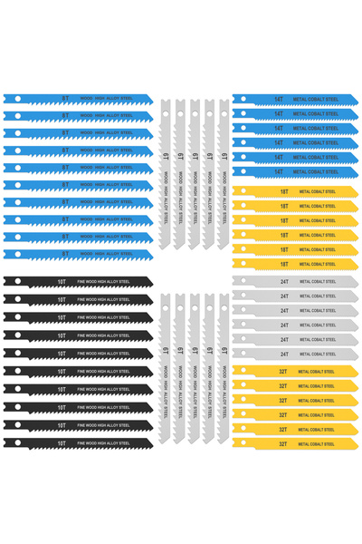 Choice مجموعة شفرات منشار ترددي من الفولاذ عالي الكربون، 54 قطعة، شفرات متنوع...