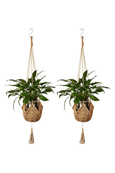 Choice10 2pcs Plant Hanger Hanging Plant Handmade Macrame Flower Pot Wall Dec...