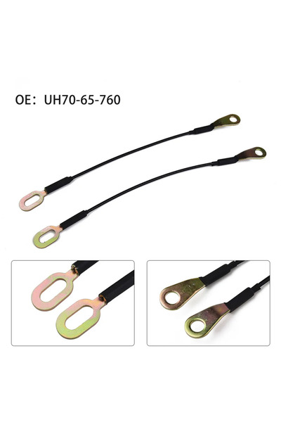 Choice كابل دعم الباب الخلفي عدد 2، حزام جانبي للصندوق الخلفي لسيارة فورد رين...